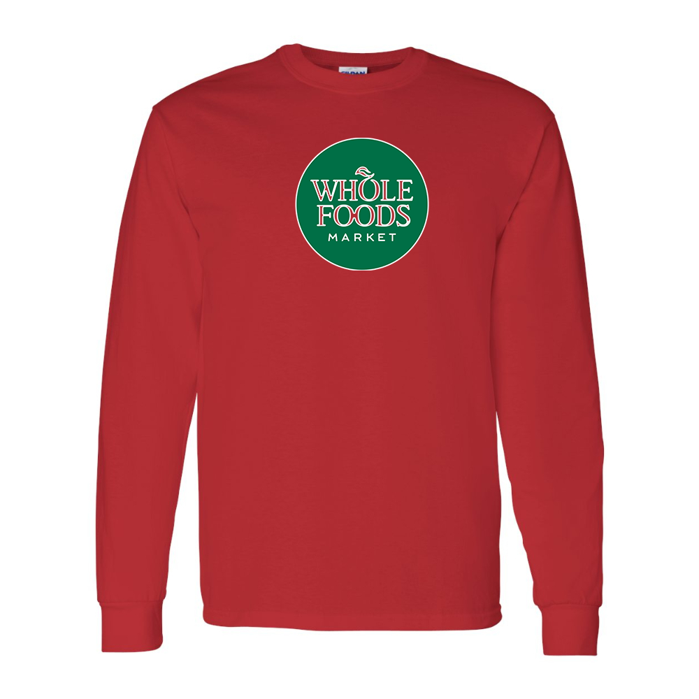 Men's Whole Foods Market Gildan Heavy Cotton Long Sleeve T-Shirt